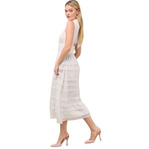 Lulu's White Midi Dress